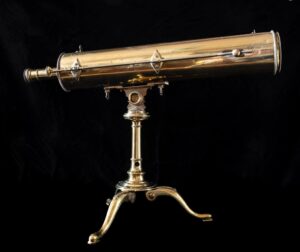 Brass reflecting telescope