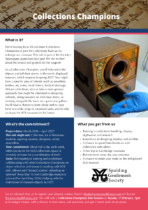 Collections Champions Volunteer Role Description