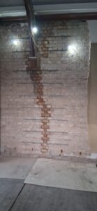 The repairs have been carried out using Helical Reinforcement bars.